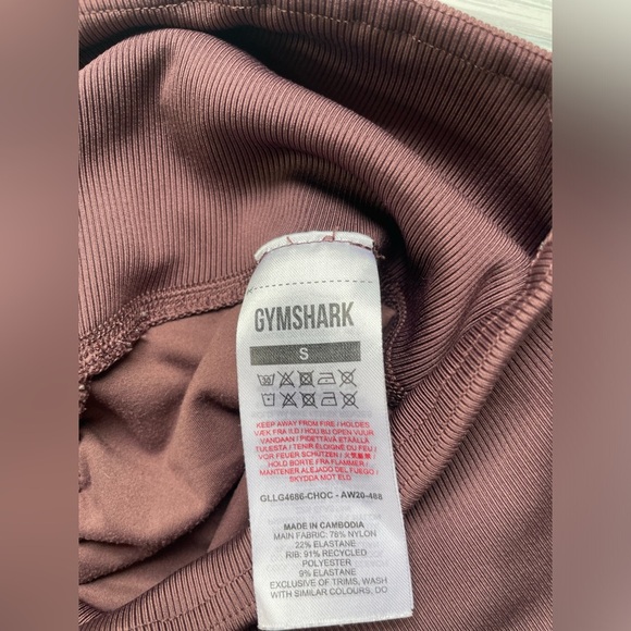 GymShark X Whitney Simmons high rise leggings chocolate size small - Picture 11 of 12